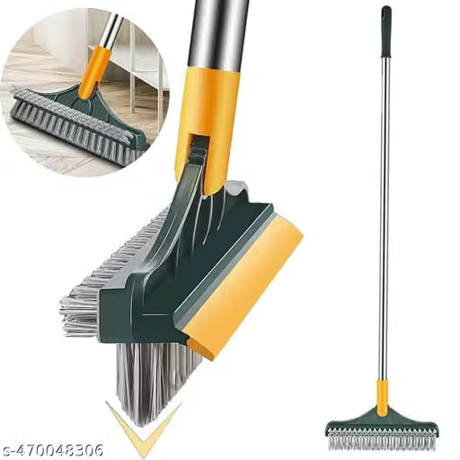 Bathroom Cleaning Brush with Wiper Tiles Cleaning Brush Floor Scrub